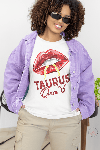 Taurus Queen Zodiac Sign T-Shirt