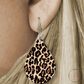 Spotted Cheetah Print Teardrop Earrings