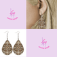 Lea's Creative Designs Earrings Cute Cheetah Print Teardrop Earrings