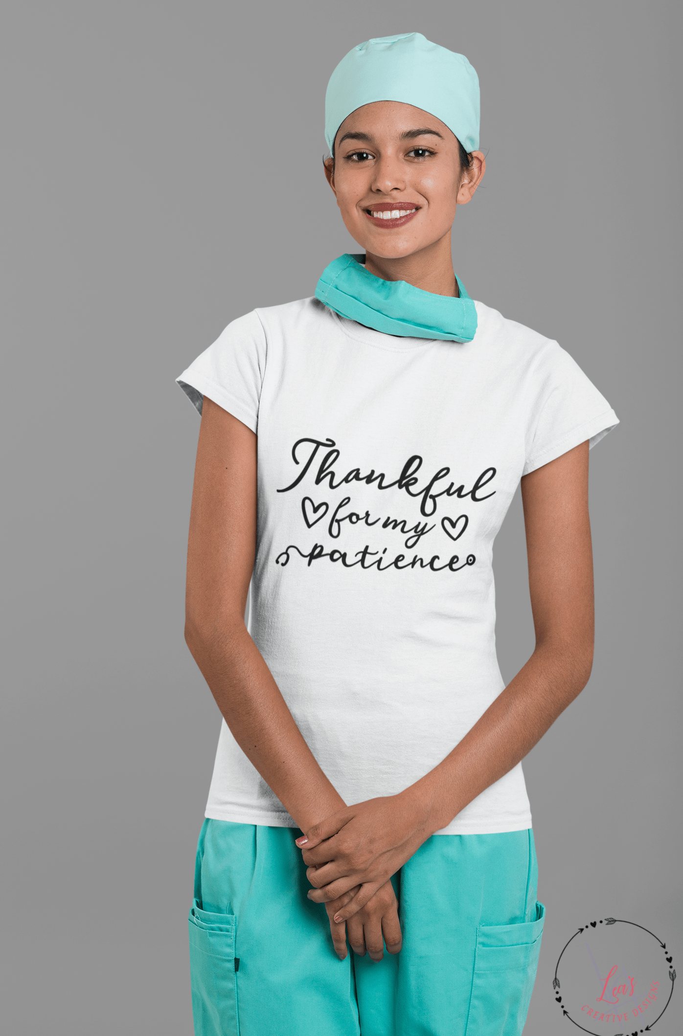 Lea's Creative Designs T-Shirts Copy of This Superhero Wears Scrubs T-Shirt