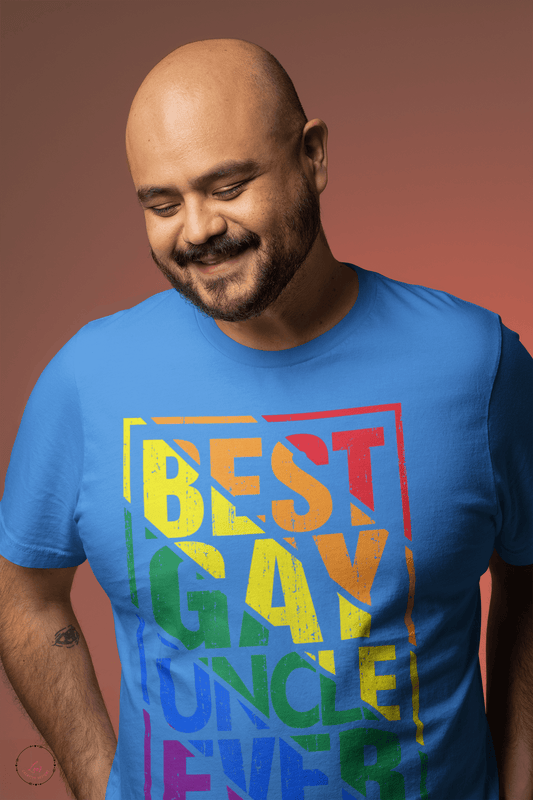 Lea's Creative Designs T-Shirts Heather Royal Blue / Small Best Gay Uncle Ever T-Shirt