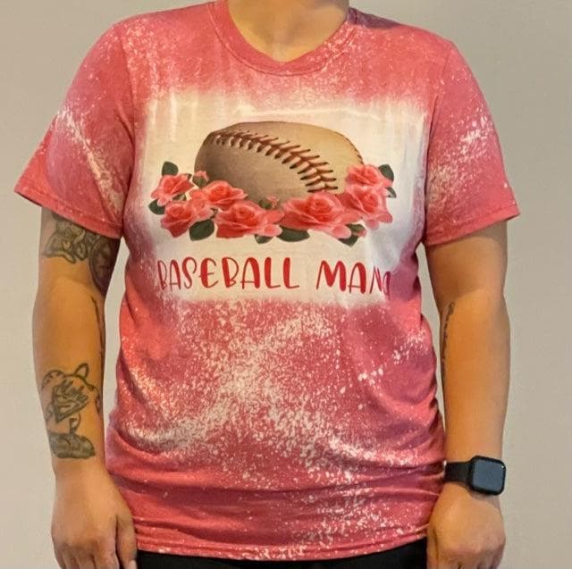 Lea's Creative Designs T-Shirts Medium SALE Baseball Mama T-Shirt