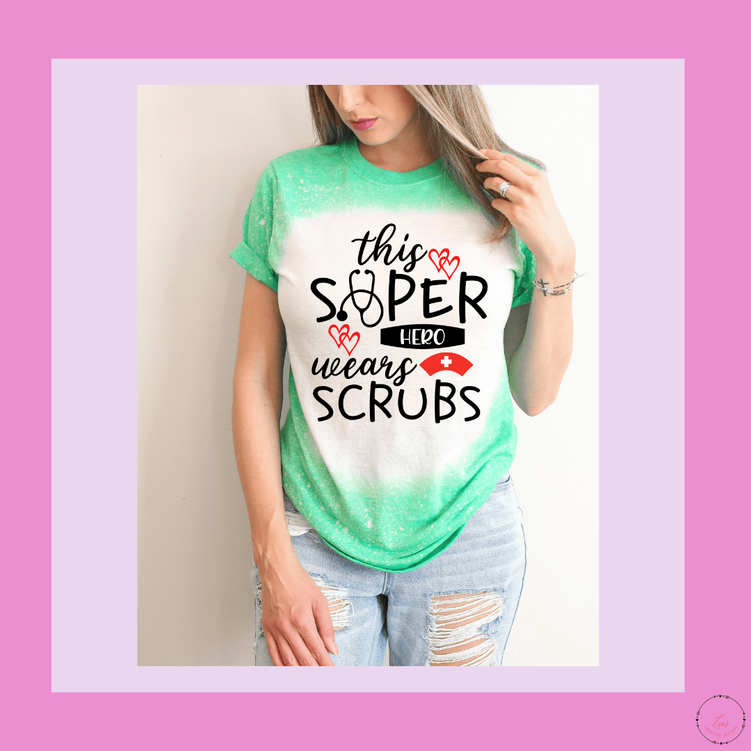 Lea's Creative Designs T-Shirts This Superhero Wears Scrubs T-Shirt