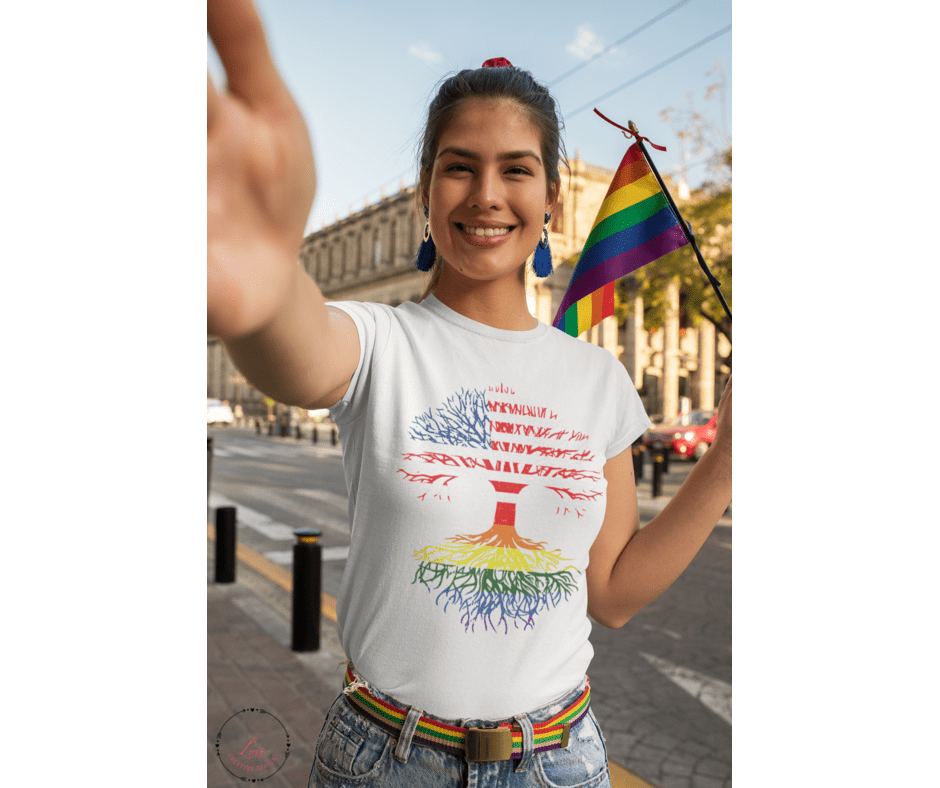 Lea's Creative Designs T-Shirts White / Small Pride Tree T-Shirt