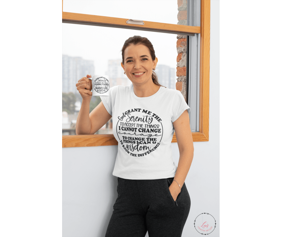 Lea's Creative Designs T-Shirts White / Small Serenity Prayer T-Shirt