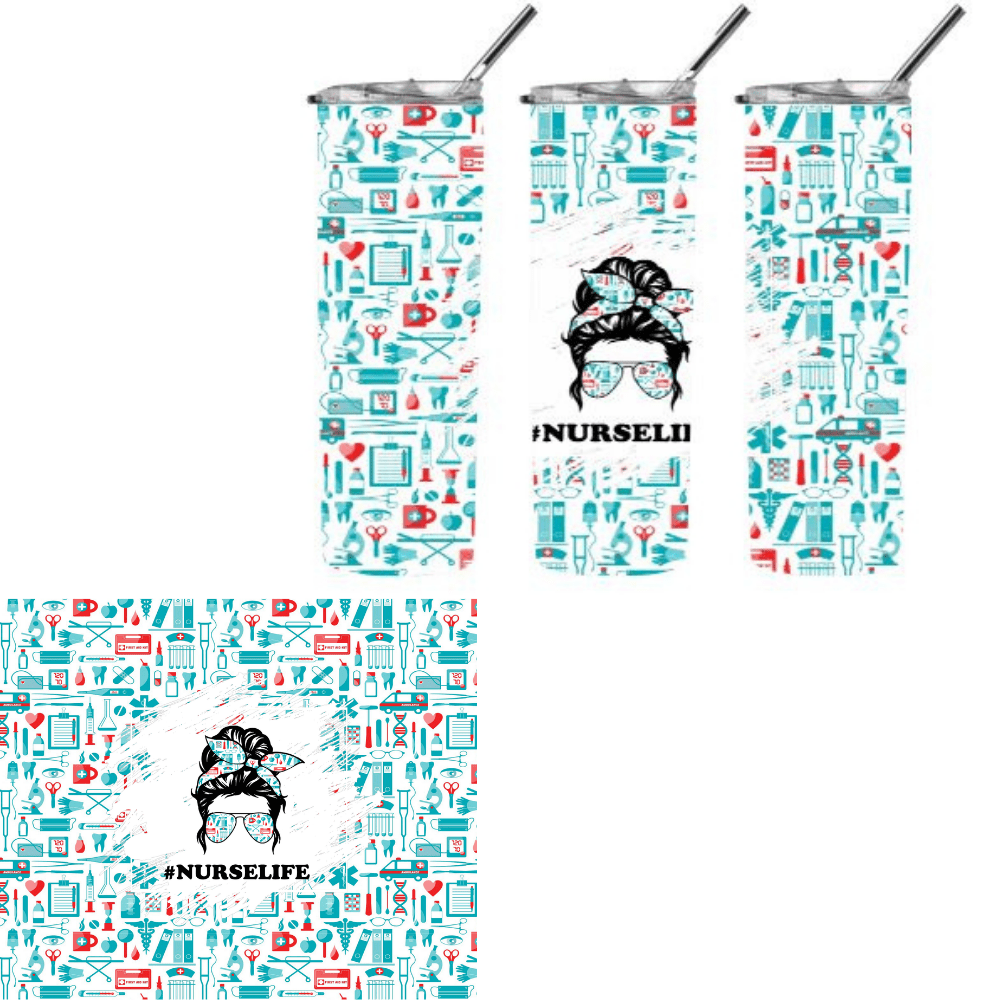 Lea's Creative Designs Tumblers Nurse Life Tumbler Design 2